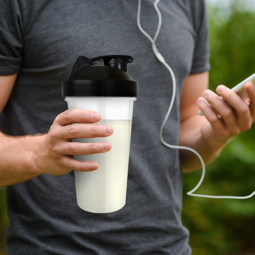 600ml Sports Shaker with Spiral Mixer