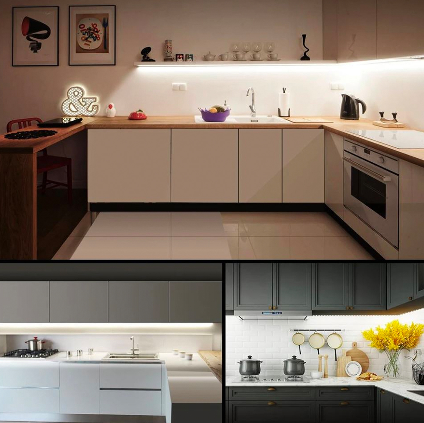 3m Flexible LED 5050 RGB Multi-Coloured USB Powered Strip Lights