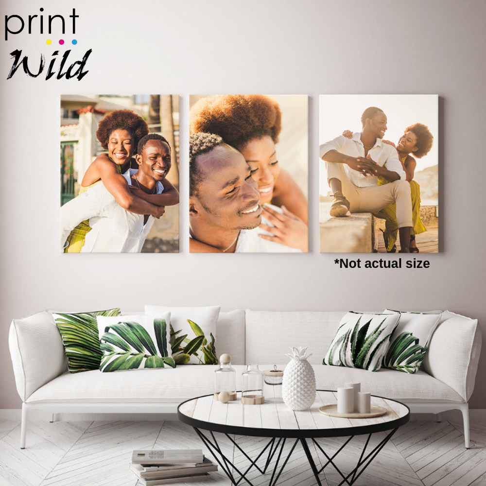 Set of 3 A4 or A3 Standard Stretch Canvases (Voucher Redemption)