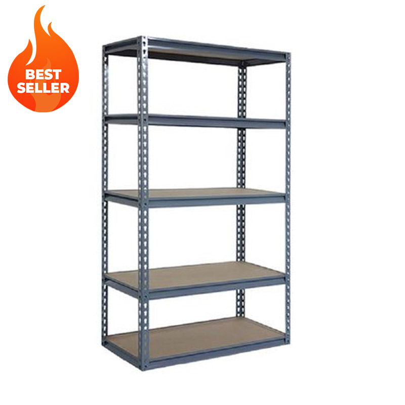 5 Tier Heavy or Medium Duty Galvanized Metal Shelf Unit