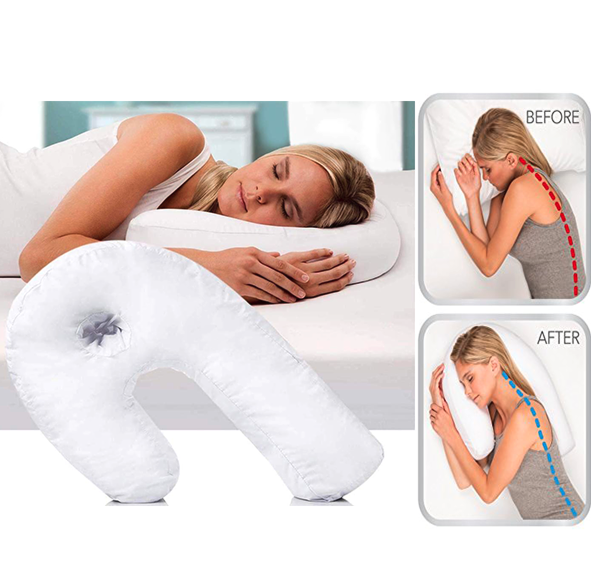 Therapeutic Side Pillow for Back and Neck Support