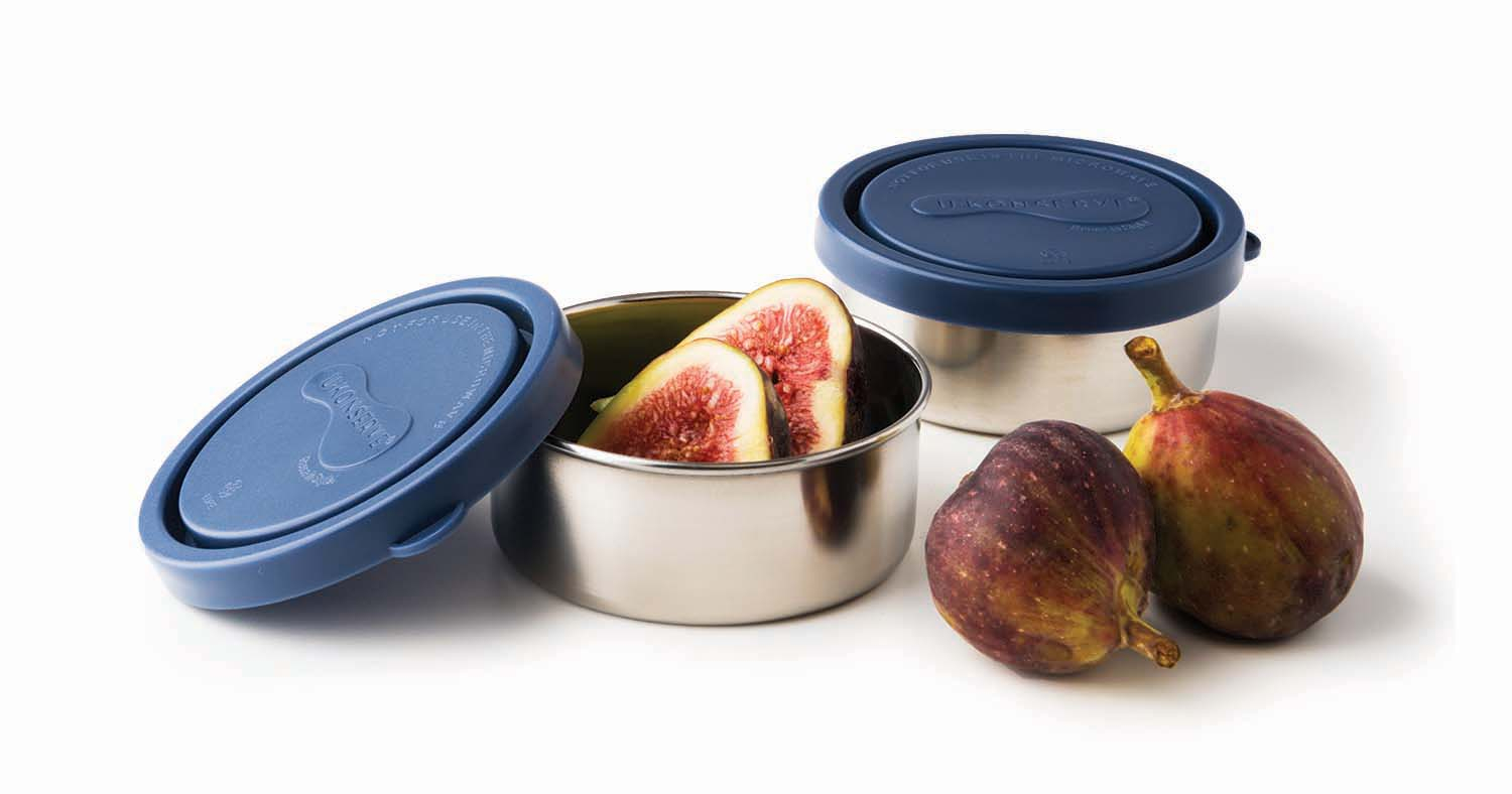 Set of 2 Small Round Containers