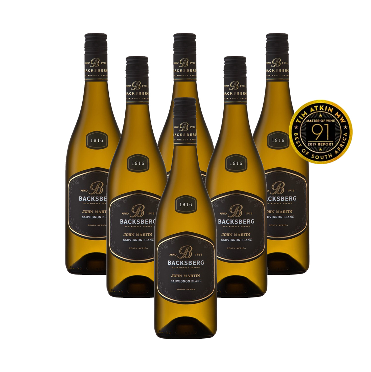 John Martin Sauvignon Blanc 2019 (R111.50 Per Bottle, 6 Bottles)