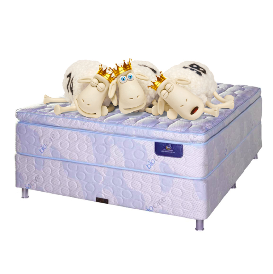Perfect Sleeper Balmoral Pillow Top Bed Set with Biocare™ Fabrics Technology