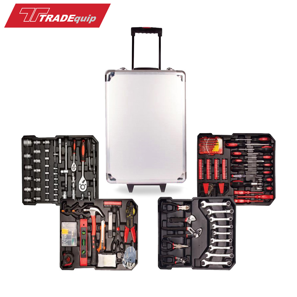 543-Piece Tool Kit in Aluminium Case on Wheels