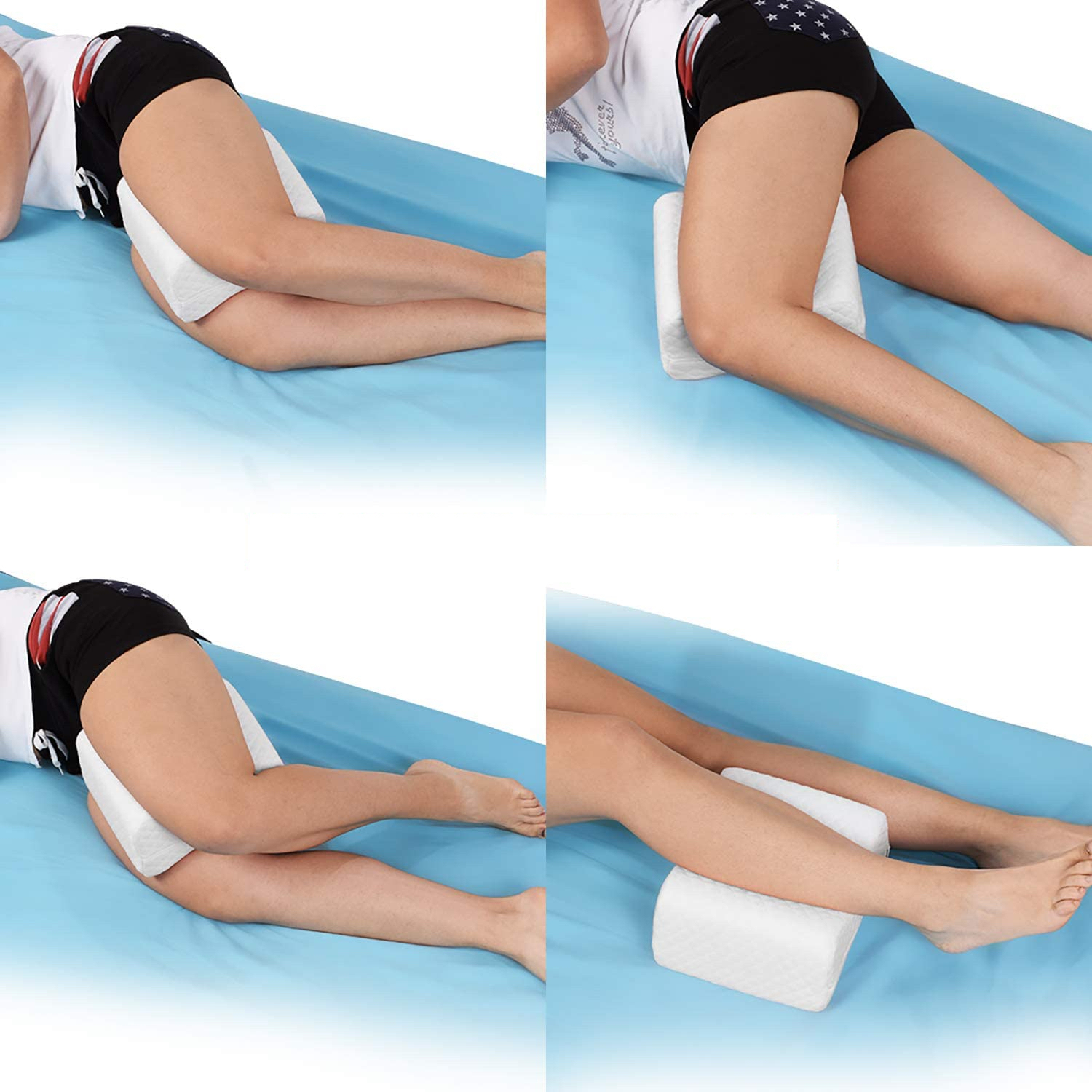 Orthopedic Knee Contour Pillow with Memory Foam