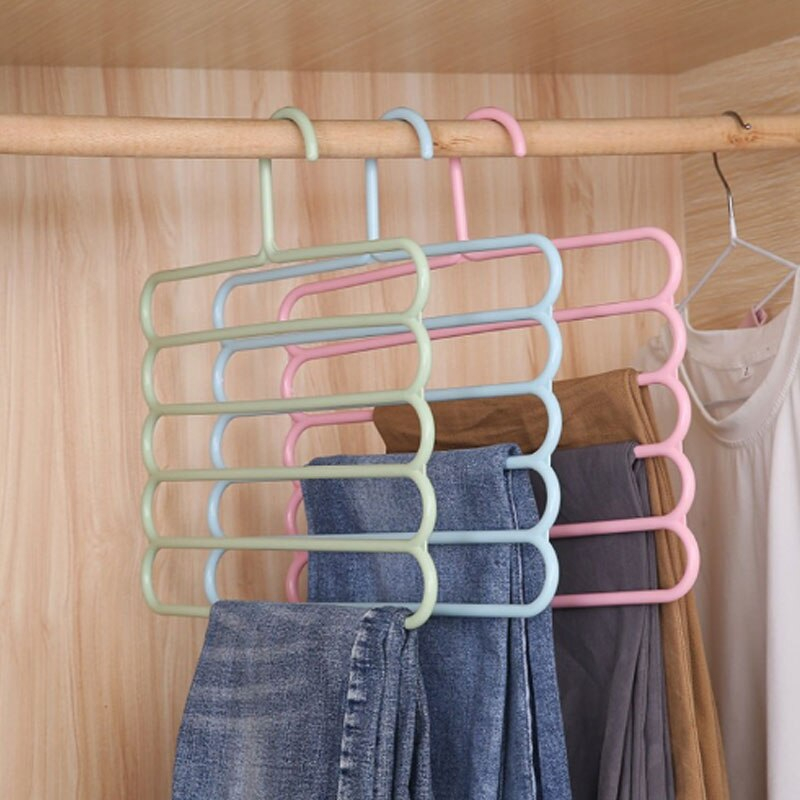 Pack of 3 Anti-Slip 5-Tier Multi-Functional Hangers