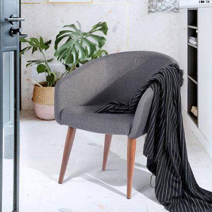 Aoeklan Occasional Chair with Wooden Legs