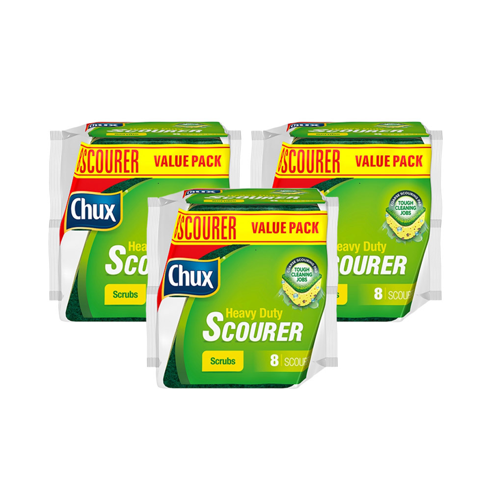 Pack of 3 Heavy Duty Scourer Scrubs