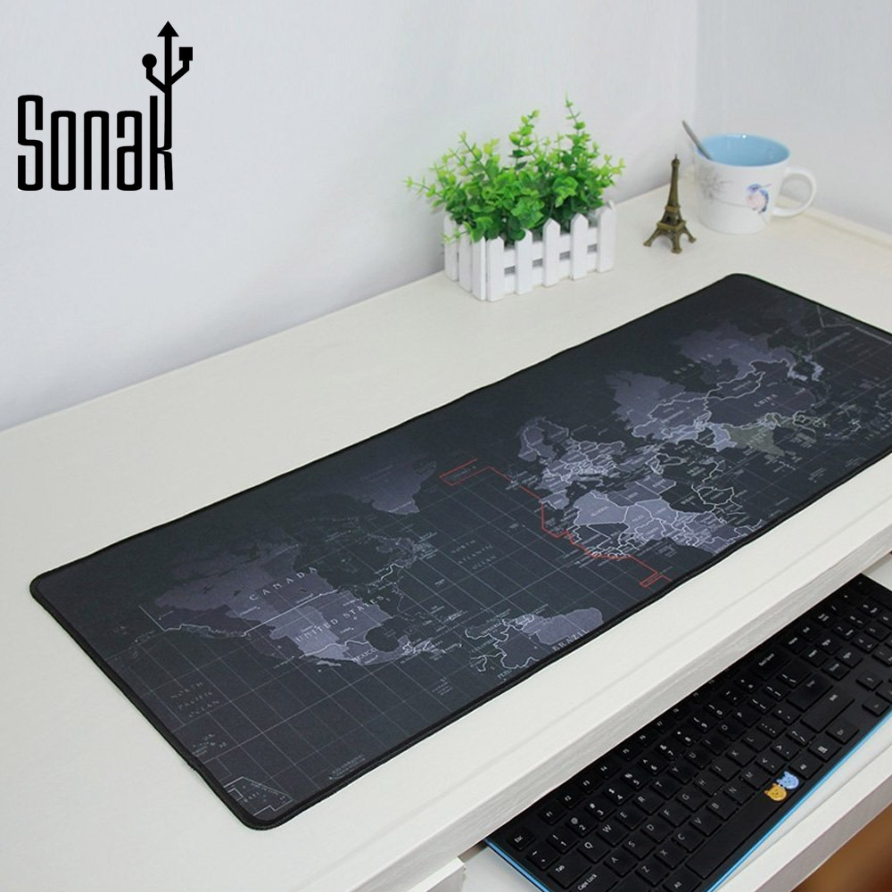 Extra Large World Map Desk and Mouse Pad