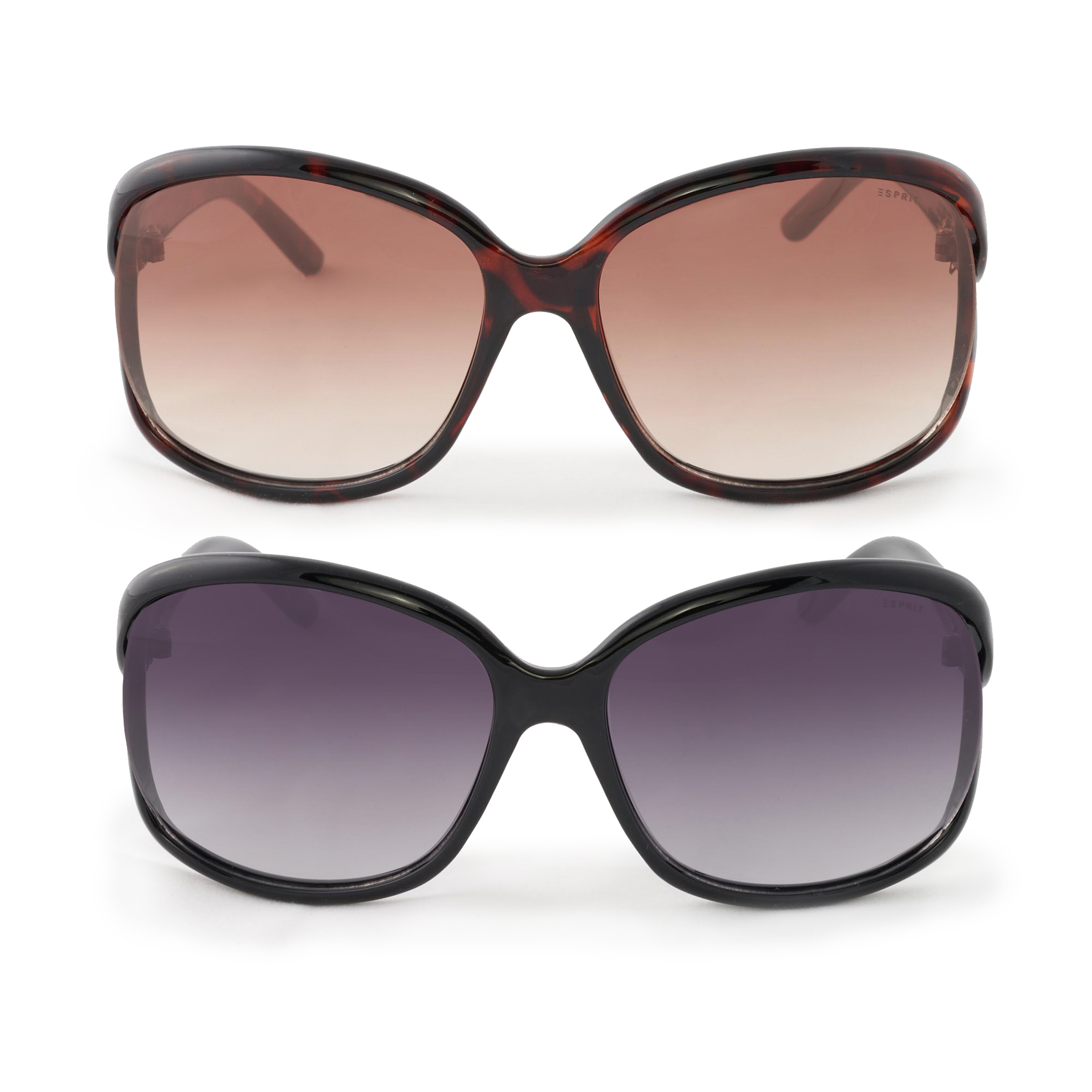 Ladies Luxury Polarised Square Grey Lens Sunglasses