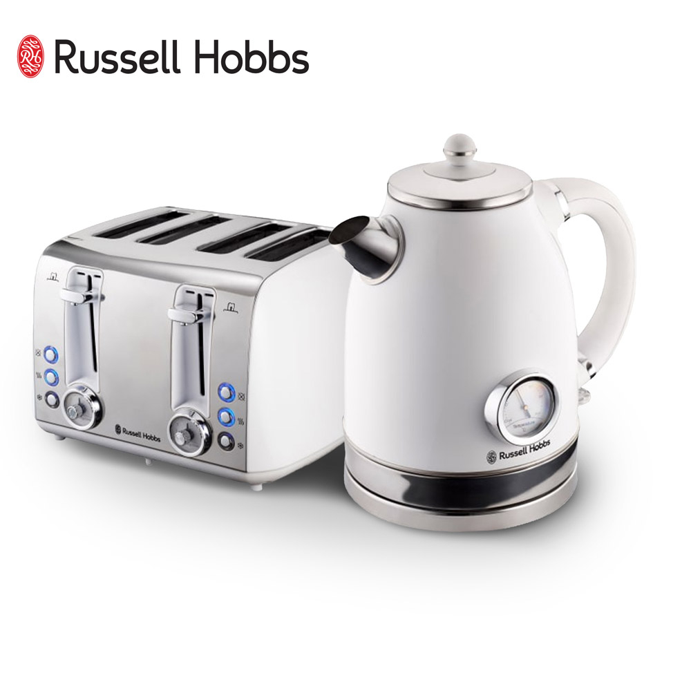 1.7L Vintage Cordless Kettle & 1850W Vintage 4 Slice Toaster Set
