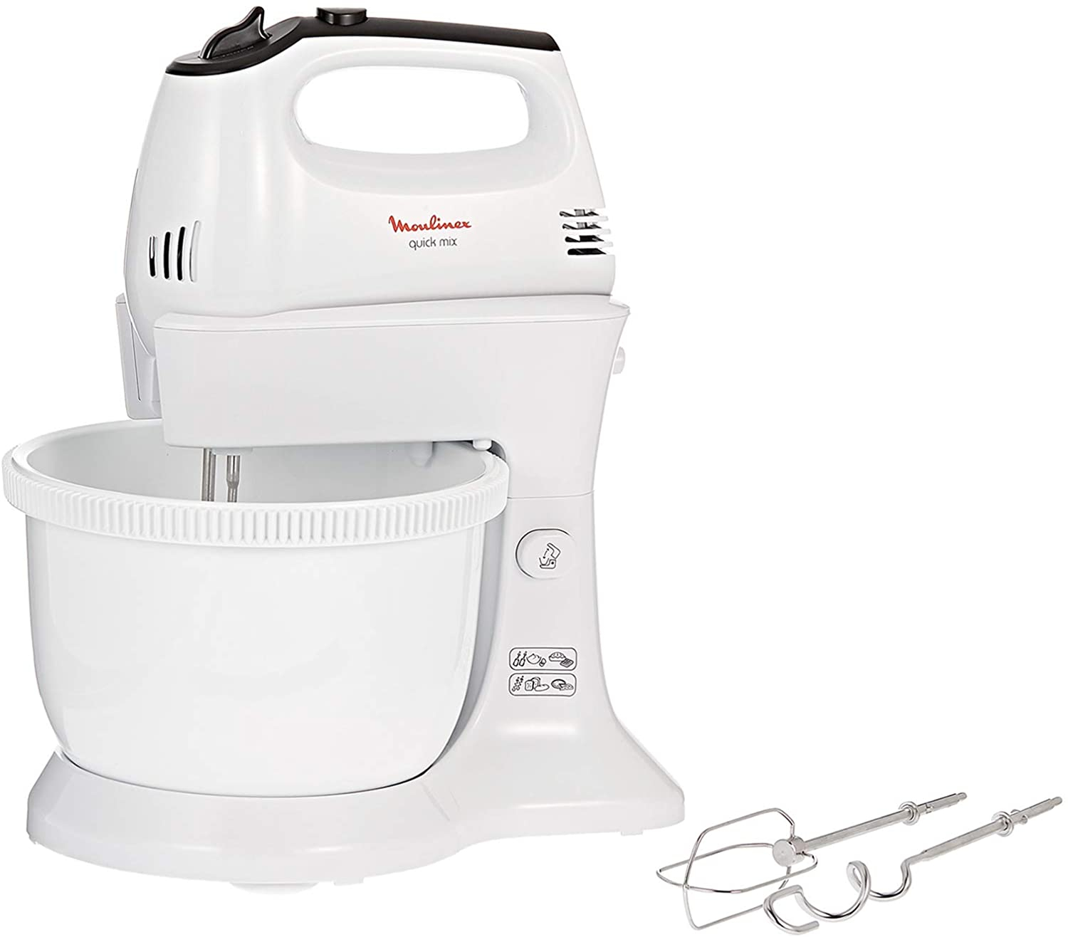 Quick Mix Hand Mixer with Plastic Bowl (Model: HM3111B1)