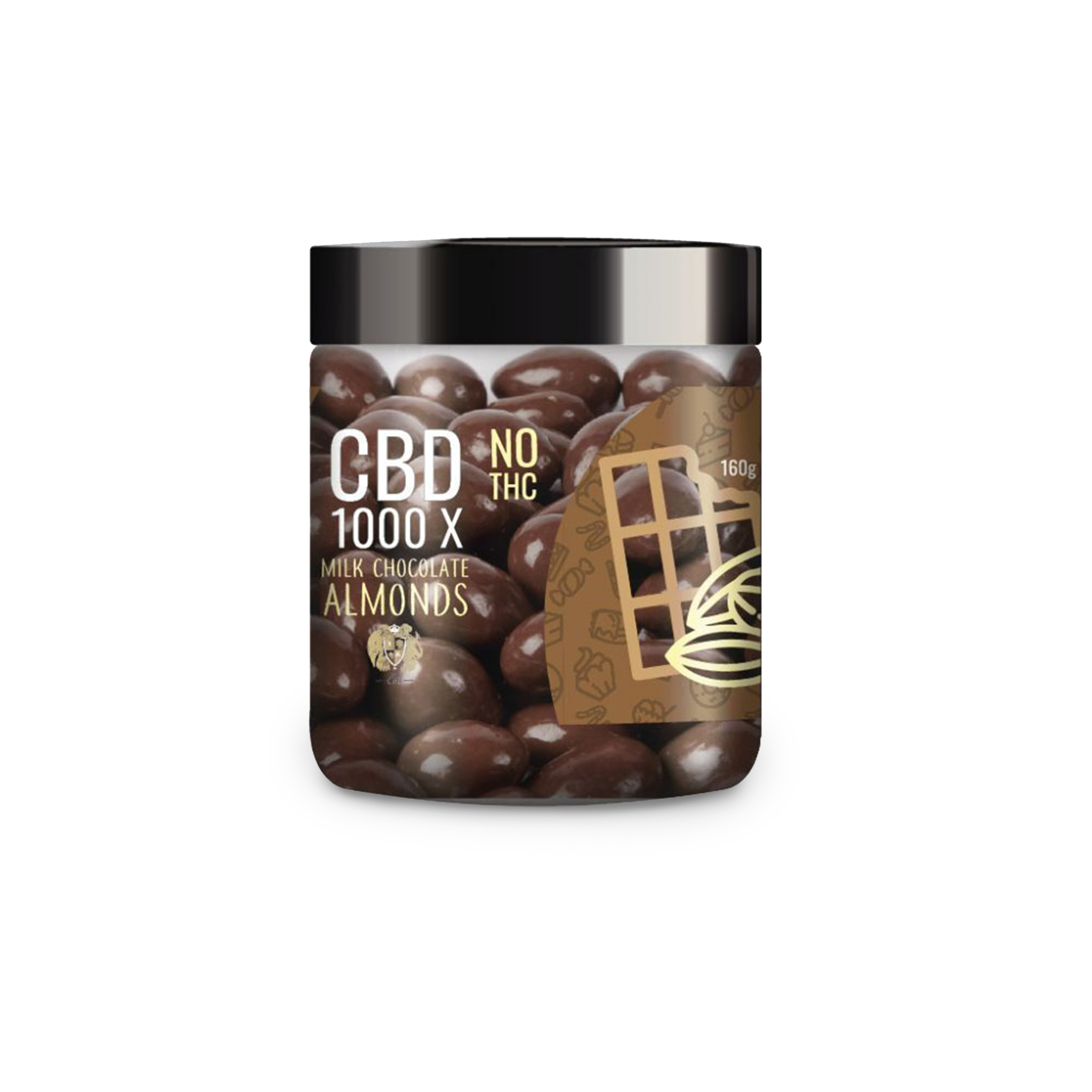 1000mg CBD Milk Chocolate Covered Almonds