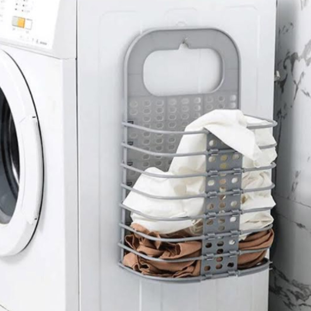 Wall-Mounted Foldable Laundry Basket