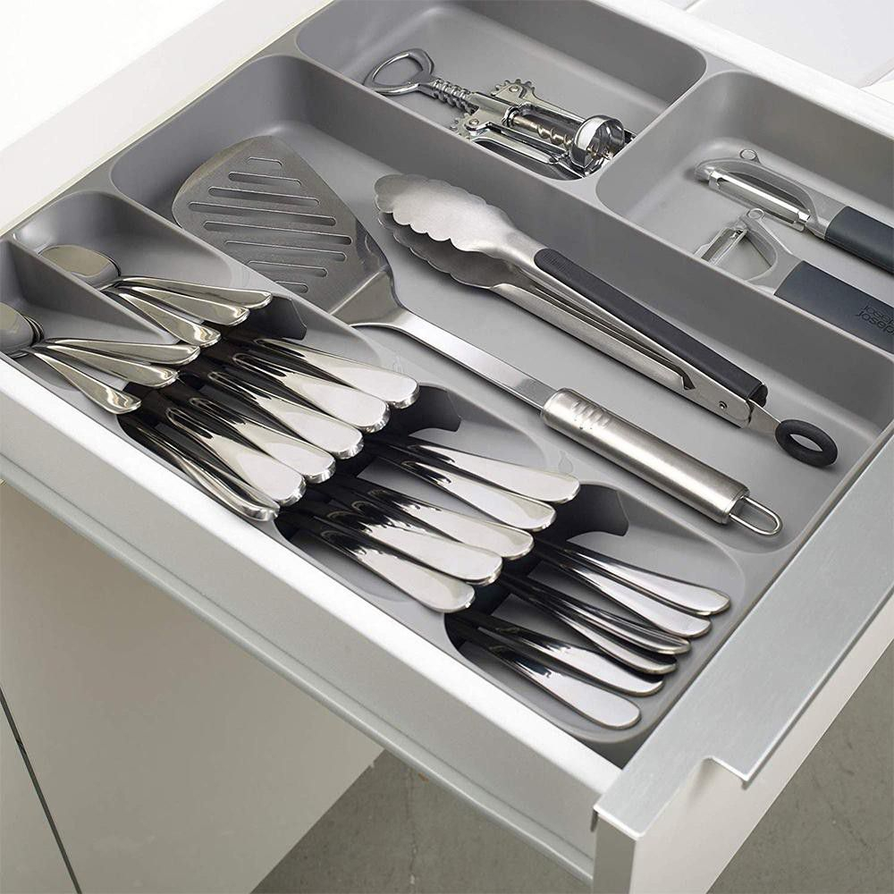 Kitchen Drawer Organiser for Large Cutlery & Silverware Tray