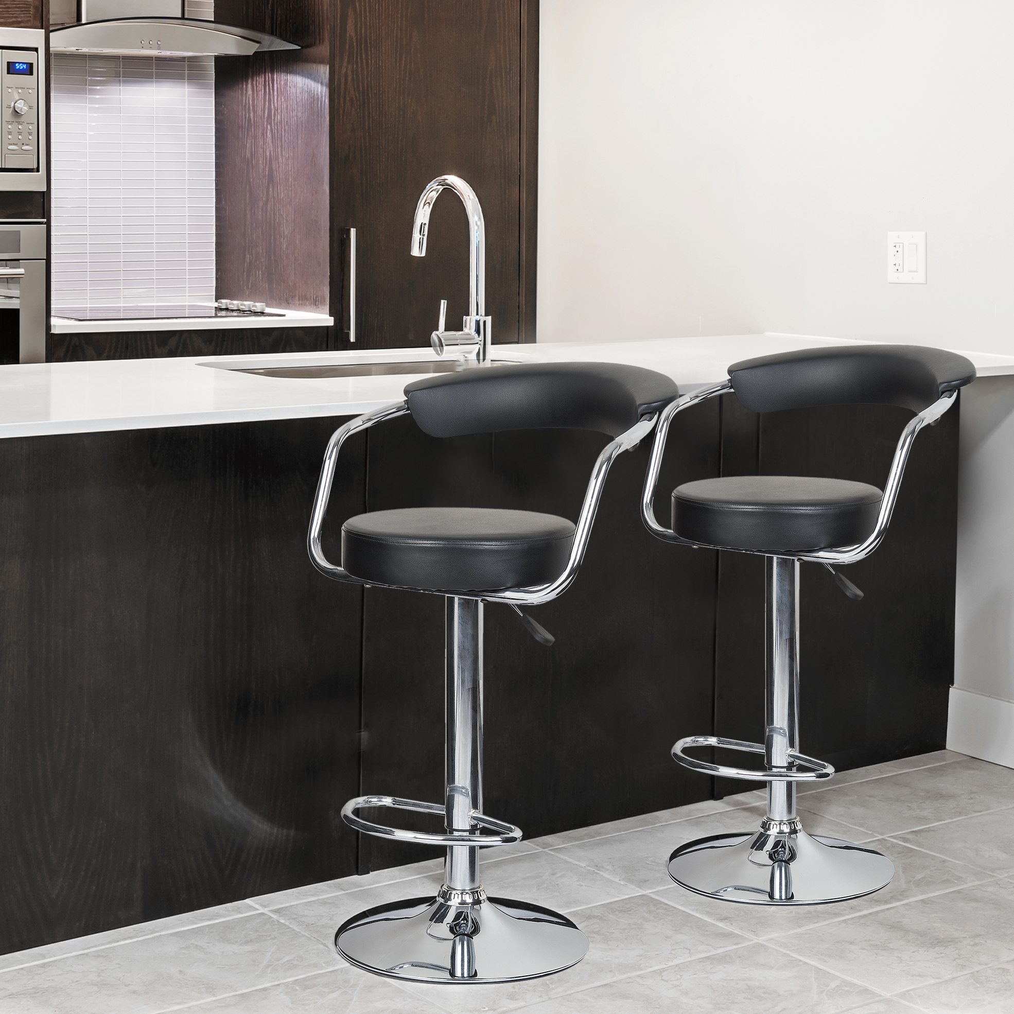 Adjustable Swivel Bar Stool