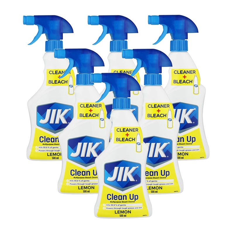 Pack of 6 500ml Lemon Clean Up Trigger Multipurpose Bleach Cleaners