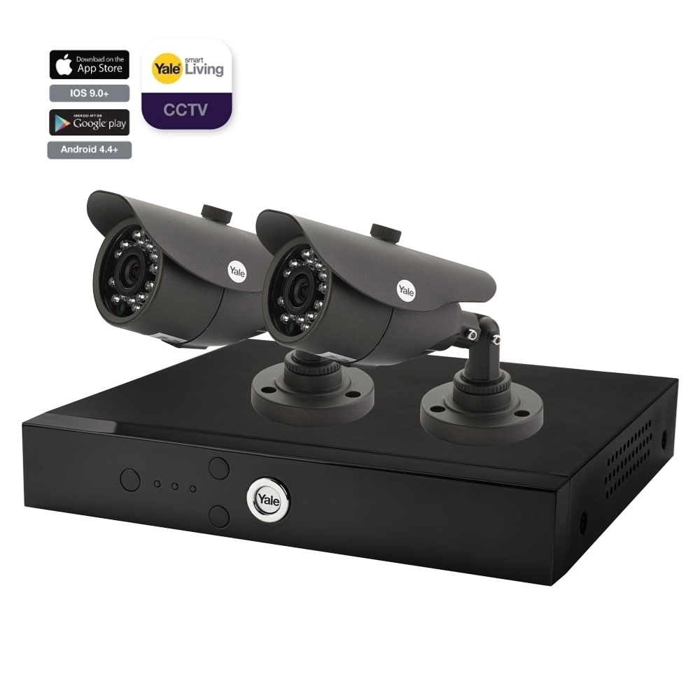 Smart Living CCTV Kit 4 Channel DVR with 1 TB Hard Drive 2 AHD 1080P Bullet Camera's
