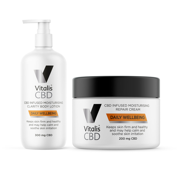 50ml Face Cream and 200ml Body Cream CBD Combo