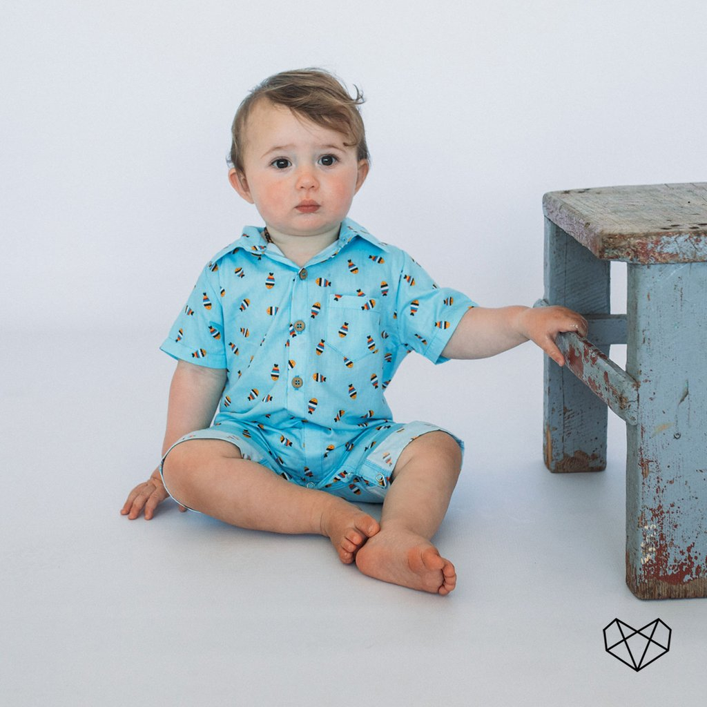 Boys Collared Onesie