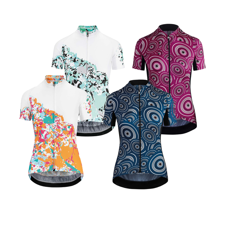 Ladies Trendy Short Sleeve Cycling Jersey