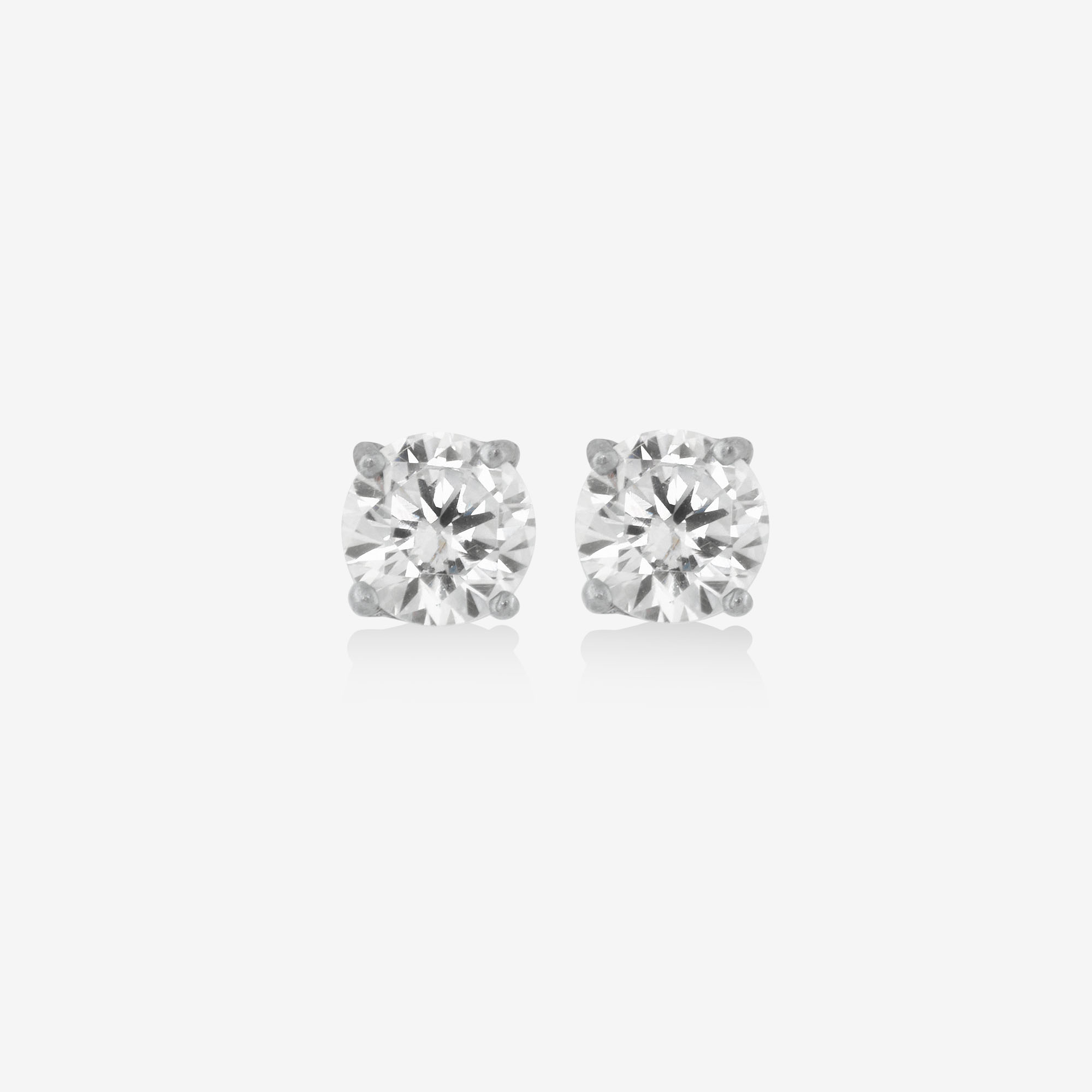 925 Silver Stud Earrings with Cubic Zirconia
