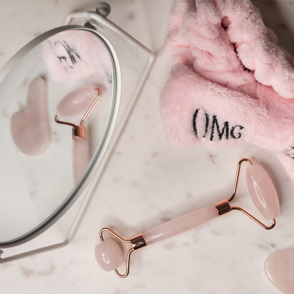 100% Crystal Face Roller and Gua Sha Set