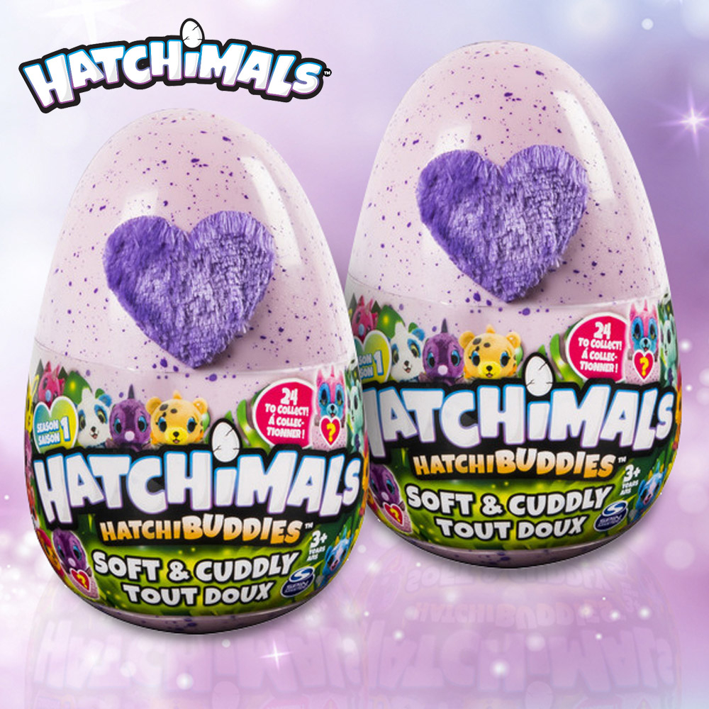 Set of 2 CollEGGtibles Plush Hatchibuddies