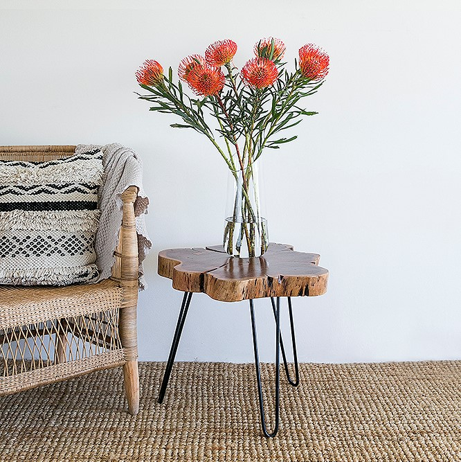 Acacia Log Wood Coffee Table