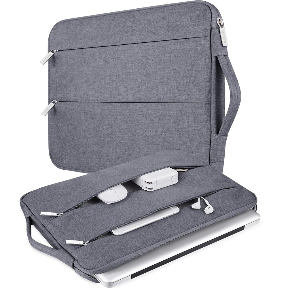 Laptop Case with Retractable Handle