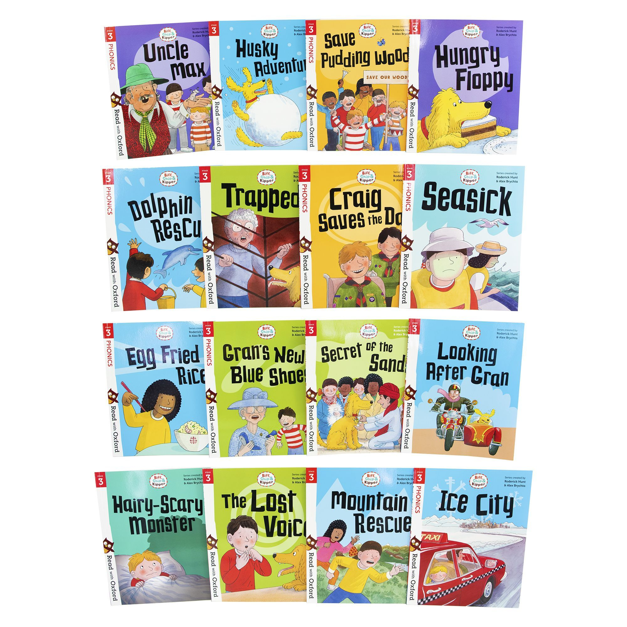 Read with Biff, Chip and Kipper Stage 3 Collection (16 Books)