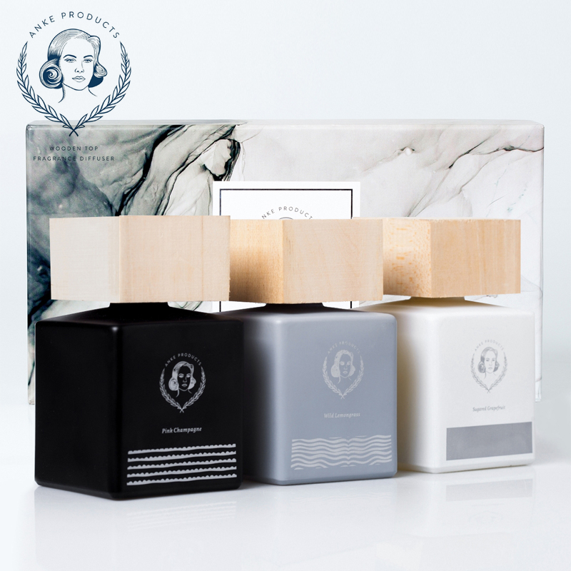 Wooden Top Fragrance Diffuser Gift Set (160ml x 3)