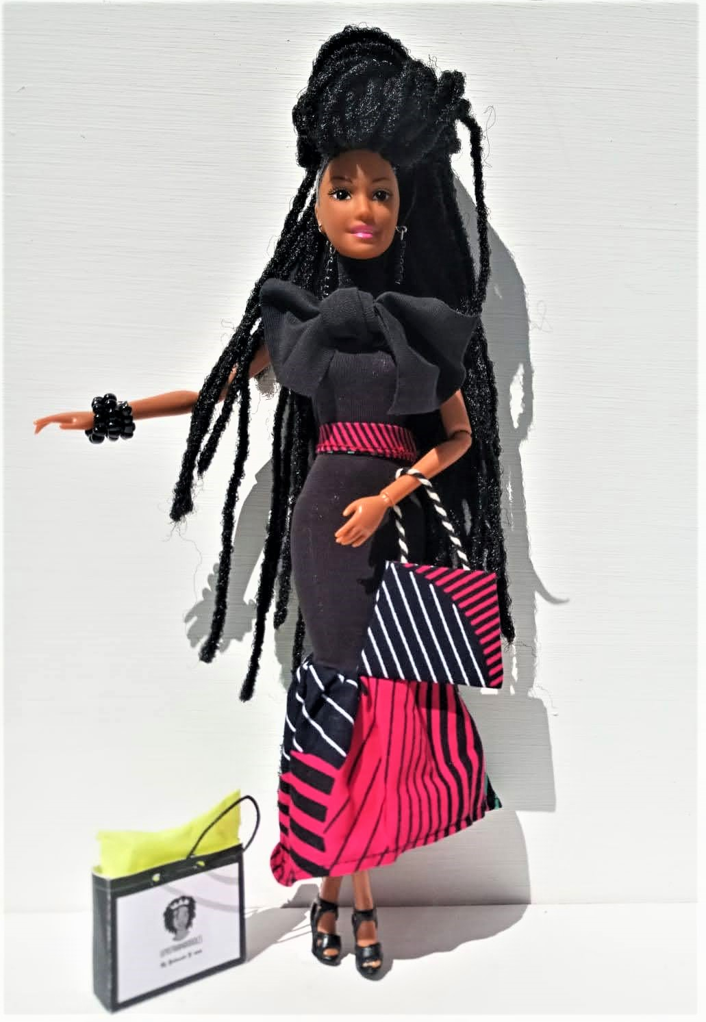 Princess Sinentle with Dreadlocks and Afro Head