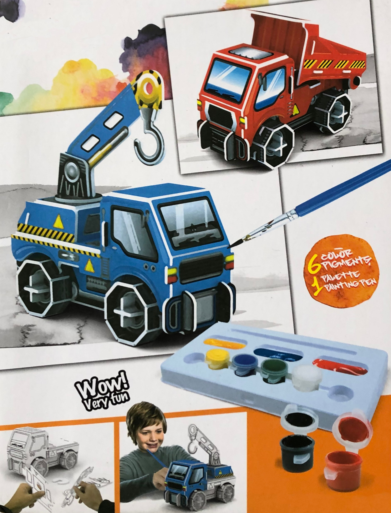 Red & Blue Contruction Trucks