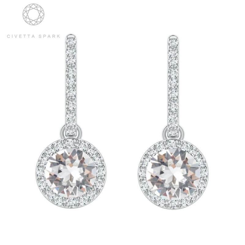 Dangling Candice Earring with Swarovski Crystal
