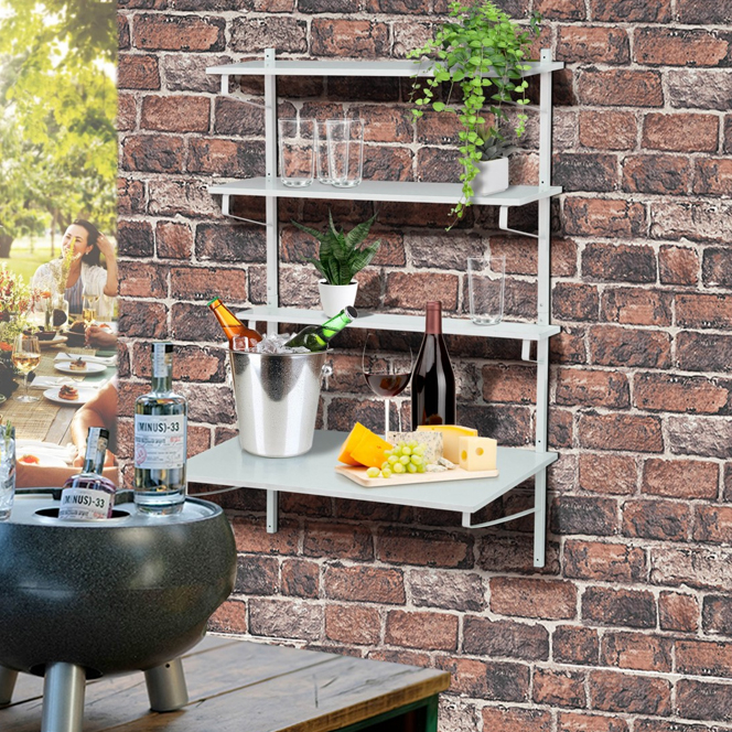 Franklin Metal Desk Shelf Wall Unit