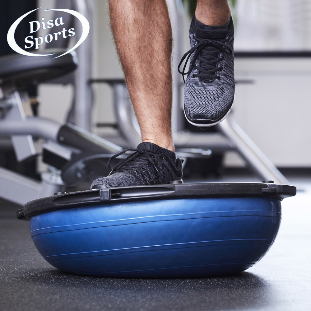 Training Bosu Ball with Exercise Tubes