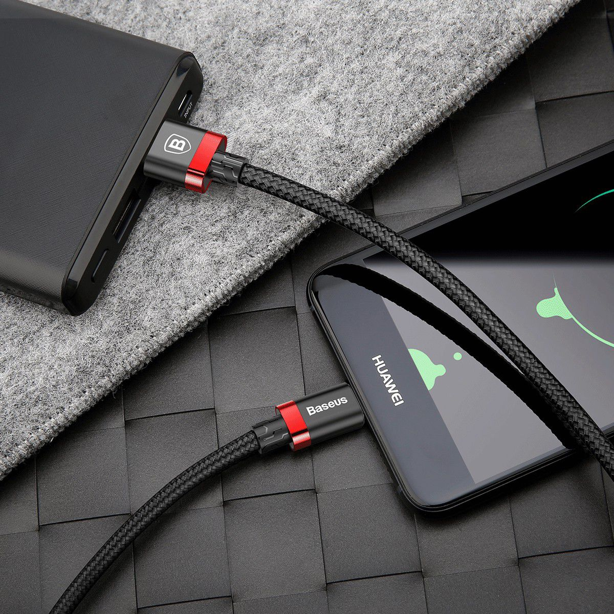 Pack of 2 3A Golden Belt USB Type-A 3.0 to Type-C Cables (1.5m)