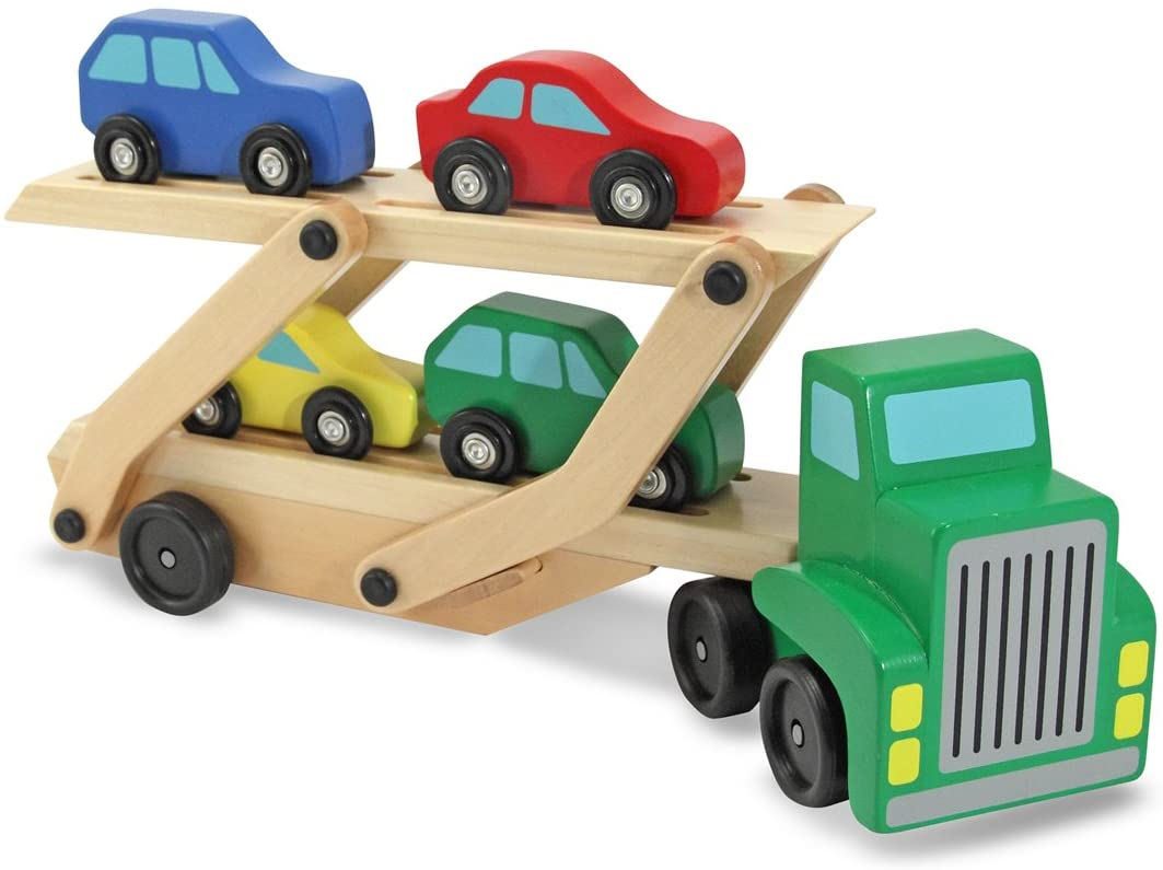 Wooden Toy Truck and Cars Set