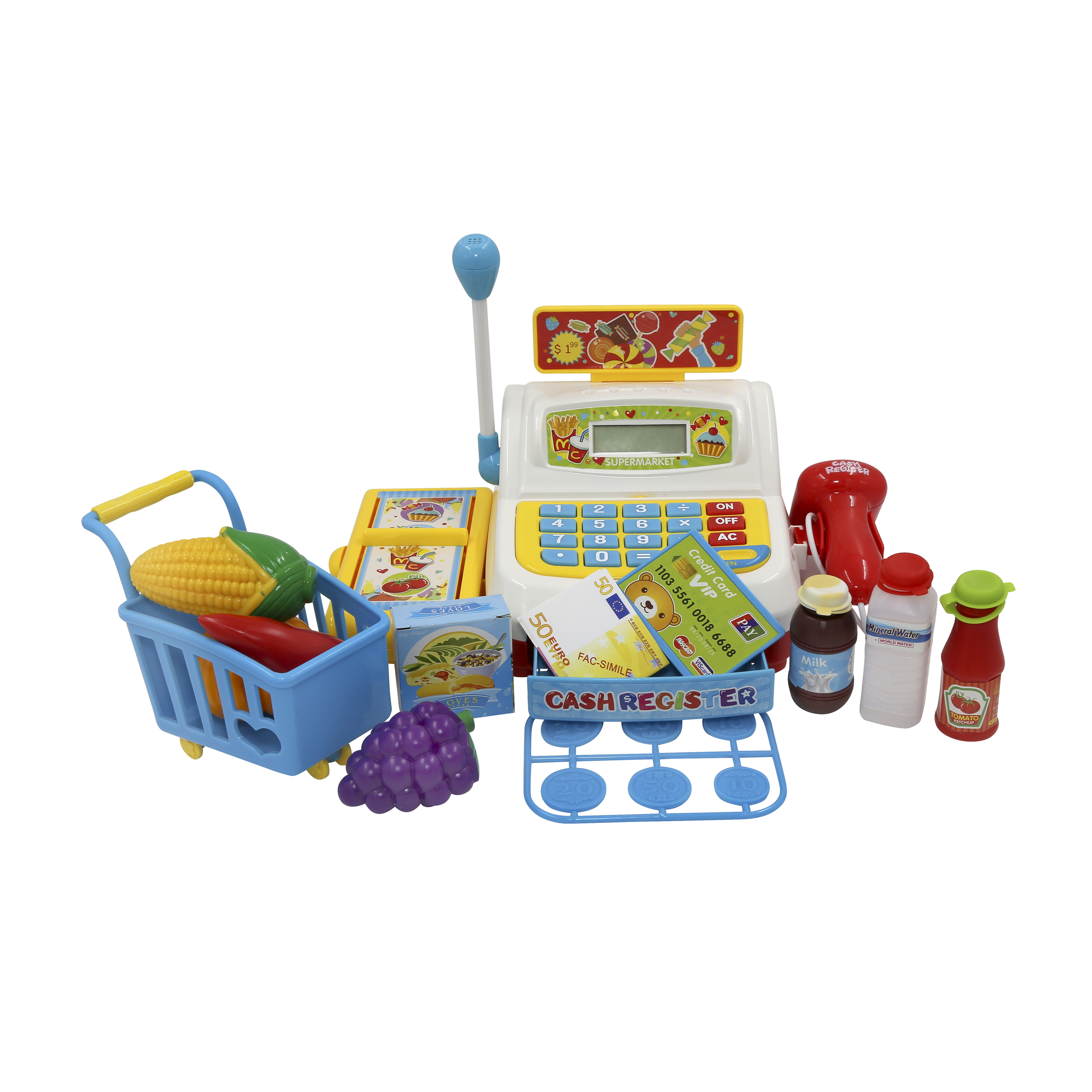 Kids Supermarket Cash Register with Accessories