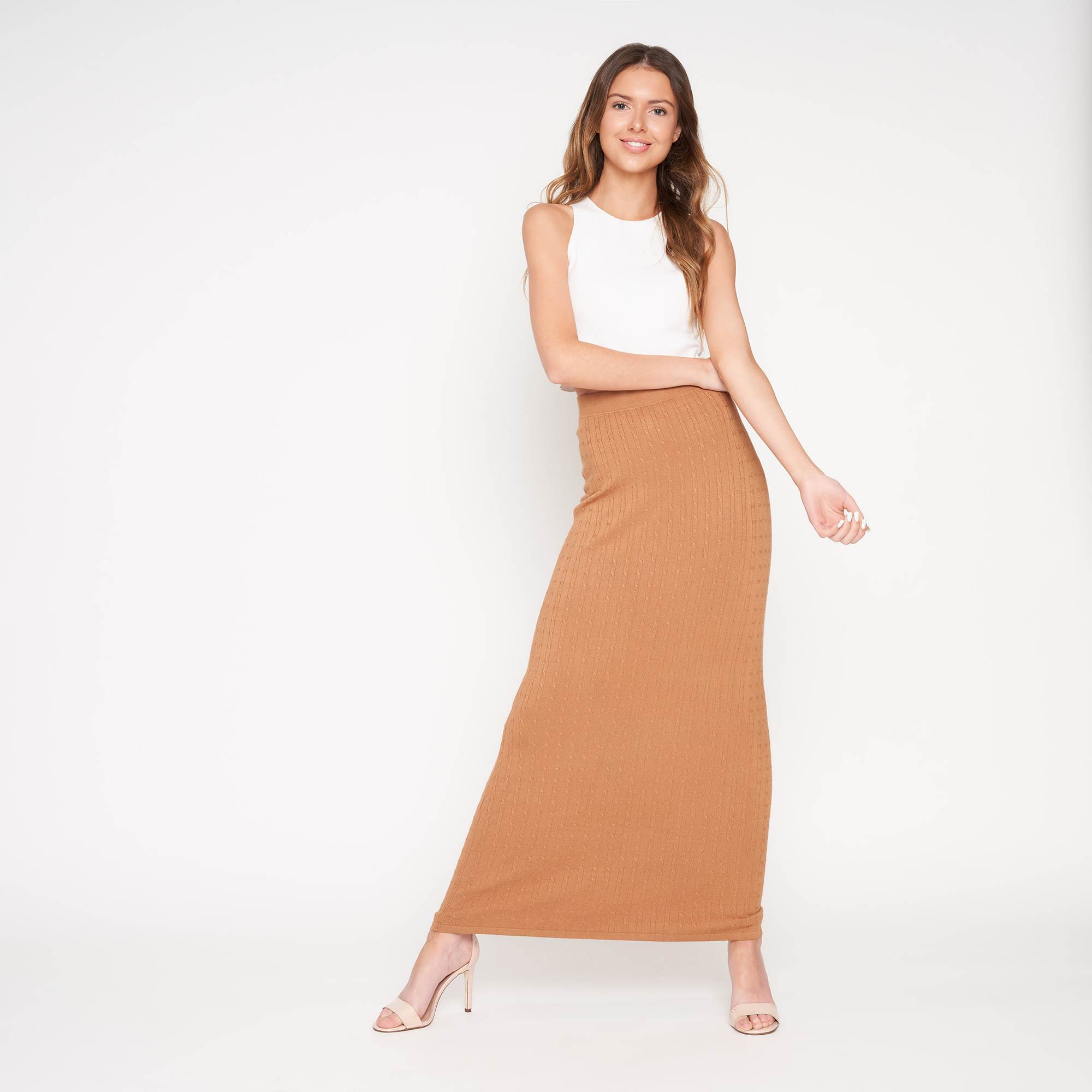 Ladies Long Knitted Skirt
