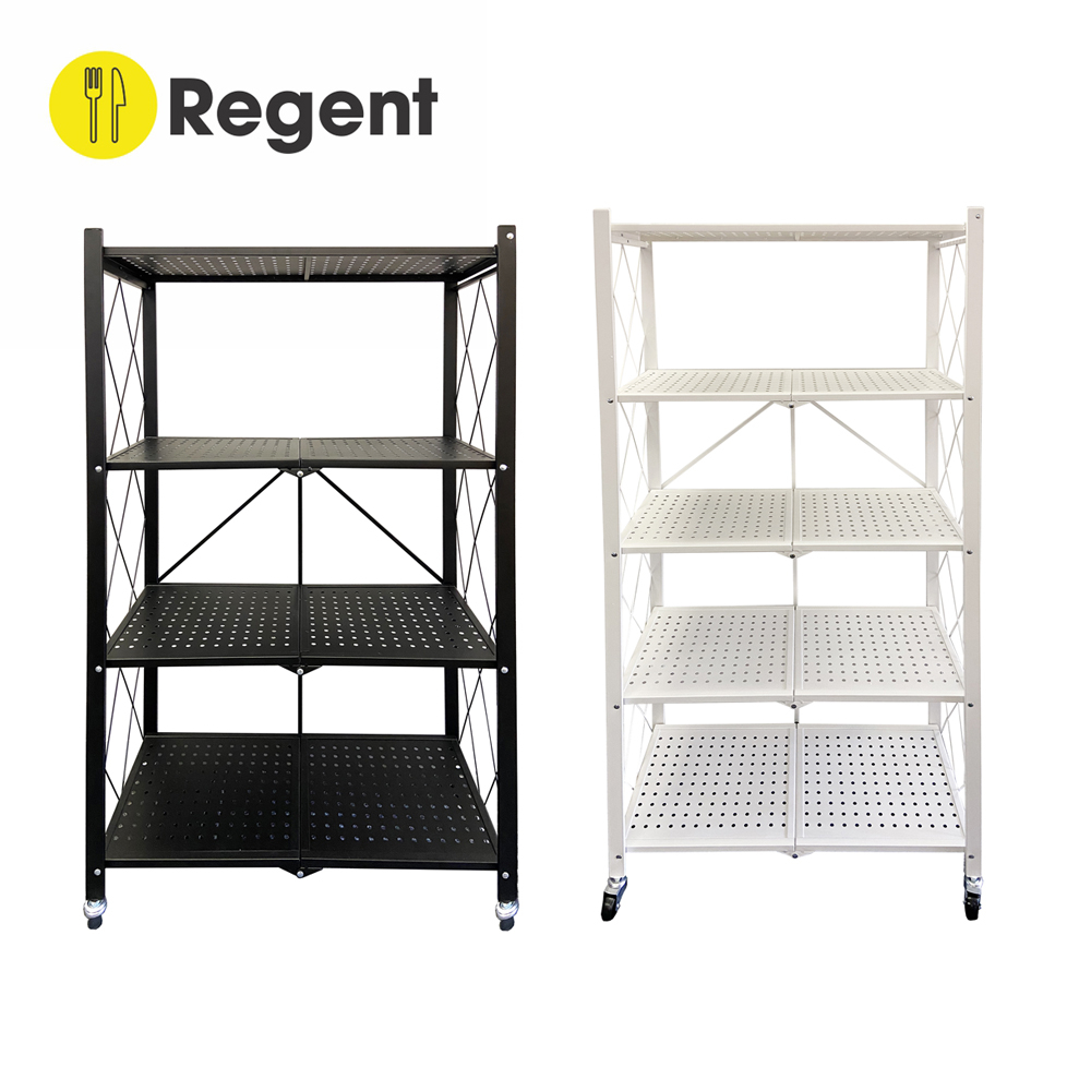 4 or 5-Shelf Heavy Duty Foldable Rack on Wheels