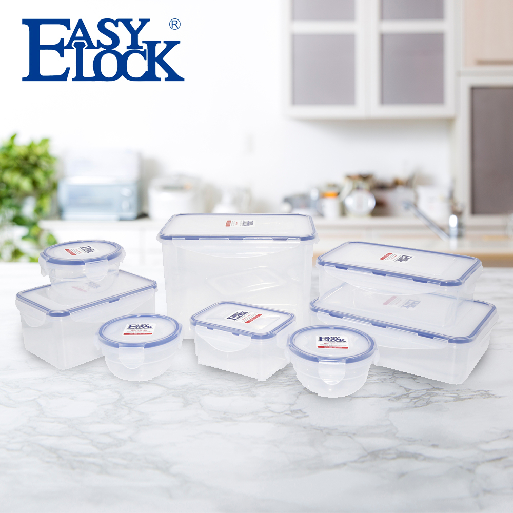 8-Piece Lockable Food Storage Containers Set