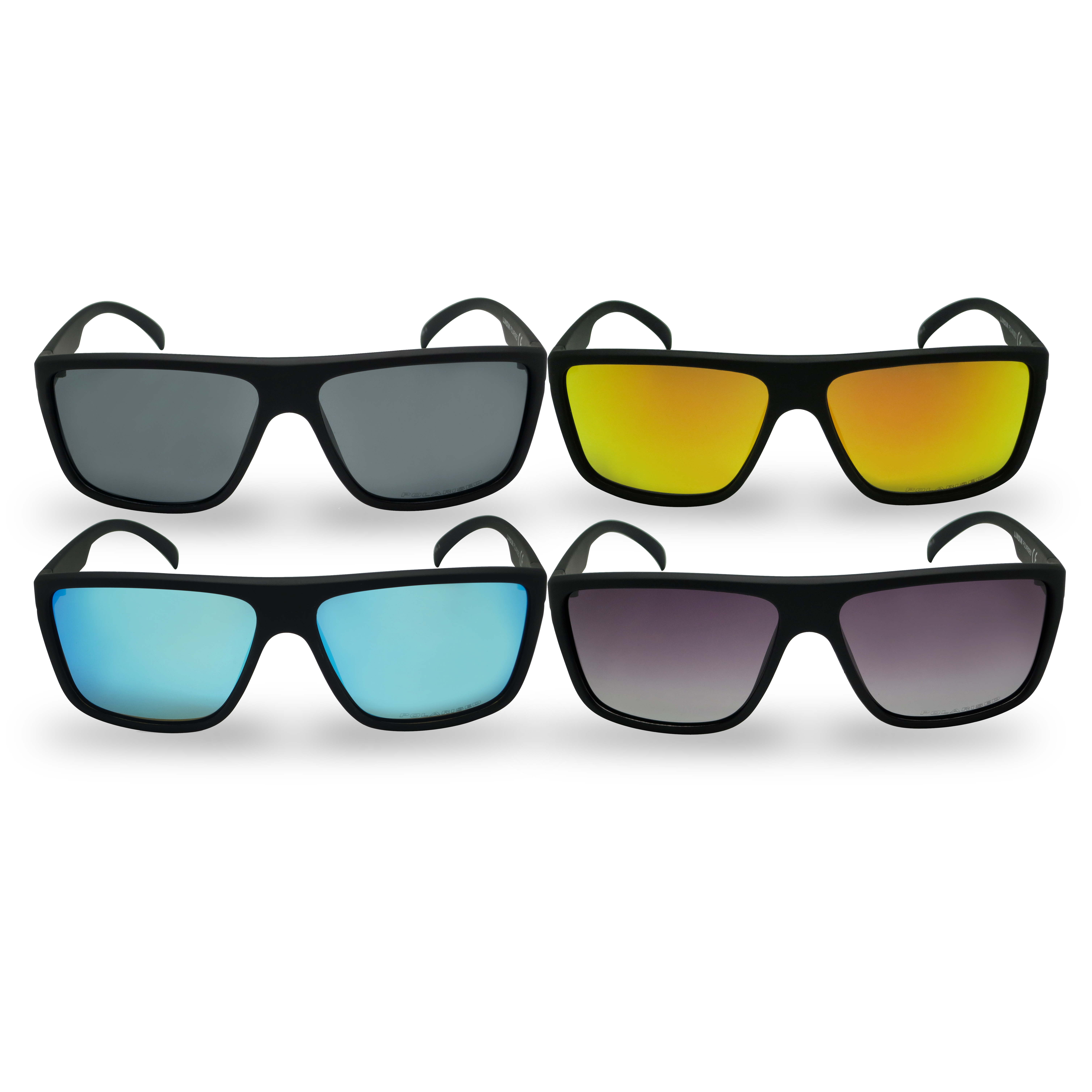Polarised Retro Squared Sunglasses