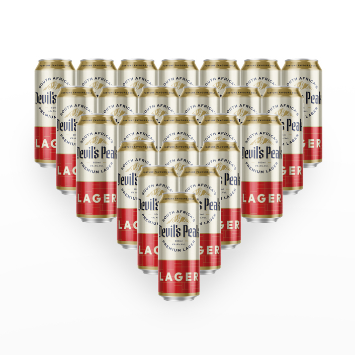 500ml Premium Lager Beer (R12.87 Per Beers, 24 Beers)