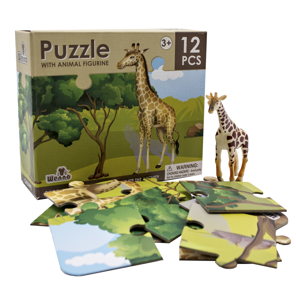 Giraffe 12 Piece with Toy