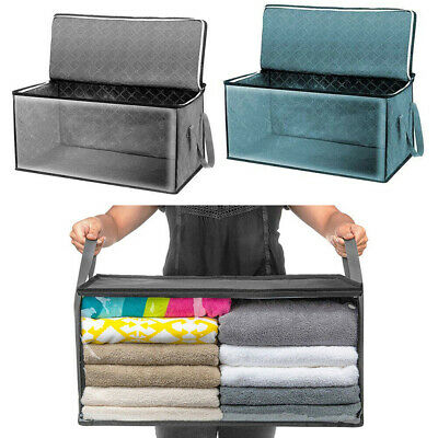 Pack of 2 Foldable Storage Organiser with Transparent Window