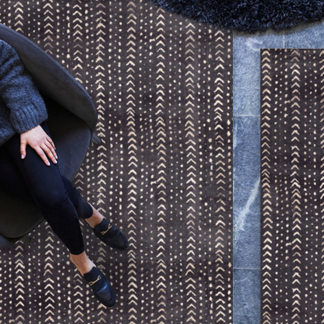 Mudcloth Midnight Indoor Rug