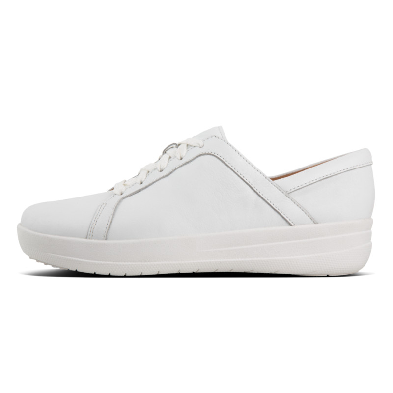 Ladies F-Sporty Lace-Up Leather Sneakers